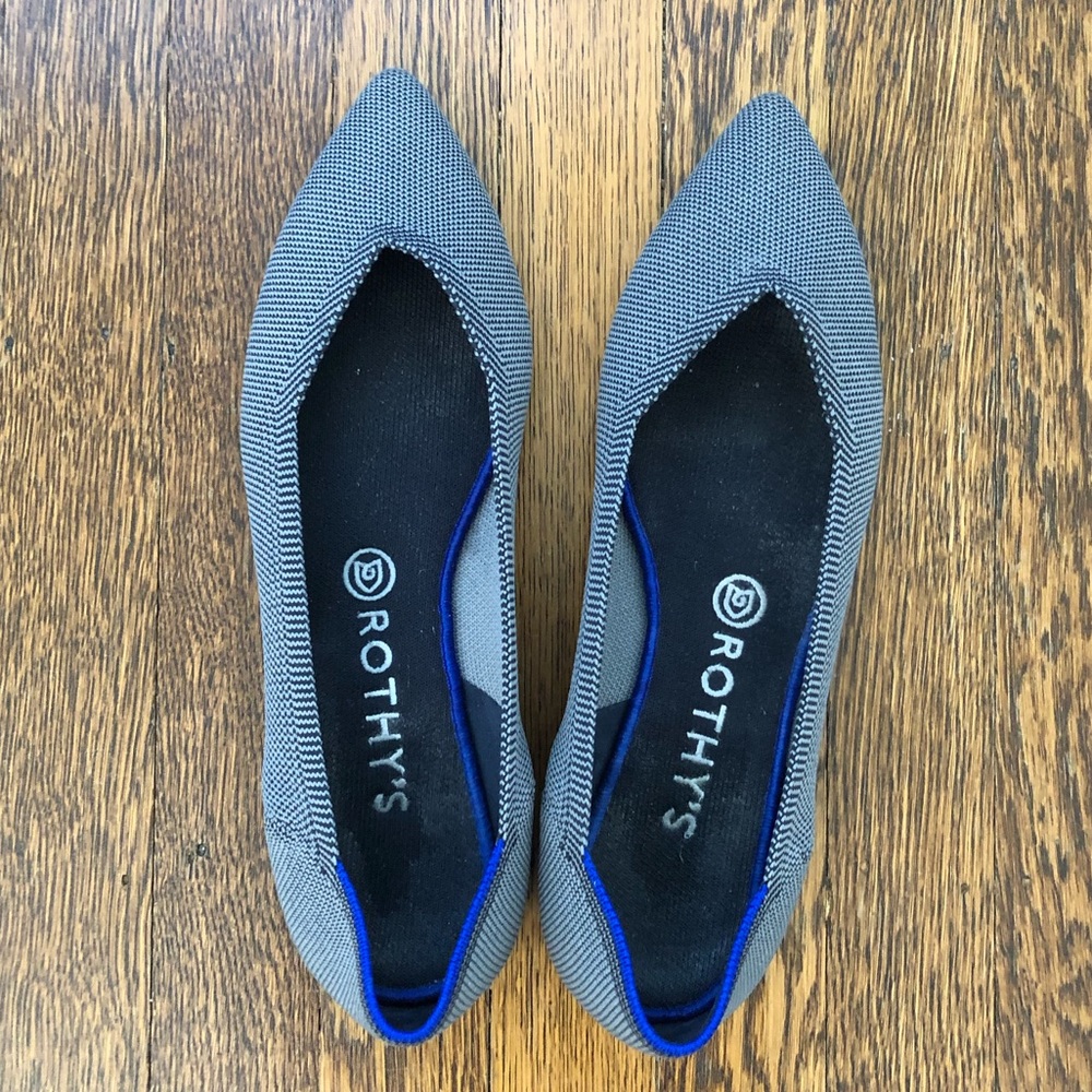 Rothy’s Cloud Grey Birdseye The Point Flats